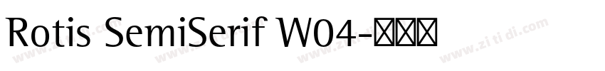 Rotis SemiSerif W04字体转换